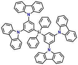Bis[3,5-di(9H -carbazol-9-yl)phenyl]diphenylsilane