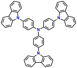 TCTA 4,4',4''-Tris(carbazol-9 yl)triphenylamine