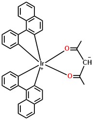 Ir(piq)2(acac) Bis(1 phenylisoquinoline)(acetylacetona te)iridium(III)