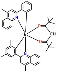 Ir(mphmq)2tmd Ir(mphmq)2(tmd); bis[2,4 dimethyl-6-(4-methyl-2-quinolinyl