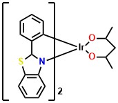 Ir(BT)2(acac) Bis(2 phenylbenzothiazolato)(acetylacet onate)iridium(III)