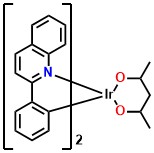 Ir(2-phq)2(acac) Bis(2 phenylquinoline)(acetylacetonate) iridium(III)