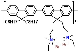 PFN-Br Poly[(9,9-bis(3'-((N,N-dimethyl)-N ethylammonium)-propyl)-2,7 fluorene)-alt-2,7-(9,9 dioctylfluorene)]dibromide