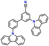 mCBP-CN 3,3'-di(carbazol-9-yl)-5-cyano-1,1' biphenyl