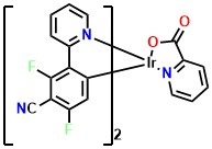 FCNIrPic Bis(3,5-difluoro-4-cyano-2-(2 pyridyl)phenyl-(2-carboxypyridyl) iridium(III)