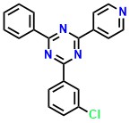 2-(3-chlorophenyl)-4-phenyl-6-(4- pyridyl)-1,3,5-triazine