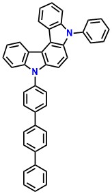 Indolo[2,3-c]carbazole, 5,8-dihydro-5-phenyl-8-[1,1′:4′,1′′-terphenyl]-4-yl-