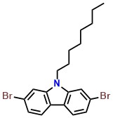 2,7-Dibromo-9-n-octycarbazole