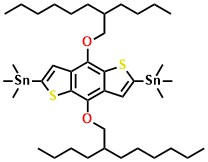 4,8-Bis(2-butyl-n-octyloxy)-2,6-bis(trimethylstannyl)benzo[1,2-b:4,5-b']dithiophene