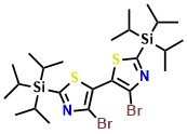 4,4'-Dibromo-2,2'-bis(triisopropylsilyl)-5,5'-bithiazole