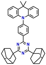 10-[4-[4,6-Di(adamantan-1-yl)-1,3,5-triazin-2-yl]phenyl]-9,9-dimethyl-9,10-dihydroacridine