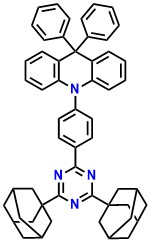 10-[4-[4,6-Di(adamantan-1-yl)-1,3,5-triazin-2-yl]phenyl]-9,9-diphenyl-9,10-dihydroacridine