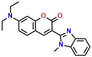 7-(Diethylamino)-3-(1-methyl-2-benzimidazolyl)coumarin
