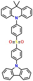 CzAcSF 10-(4-(4-(9H-Carbazol-9-yl)phenylsulfonyl)phenyl)-9,9-dimethyl- 9,10-dihydroacridine