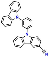mCPCN 9-(3-(9H-Carbazol-9-yl)phenyl)-9H-carbazole-3-carbonitrile