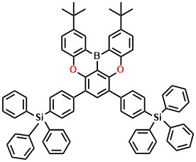 mTDBA-2Si ((2,12-di-tert-butyl-5,9-dioxa-13b-boranaphtho[3,2,1-de]anthracene-6,8-diyl)bis(4,1-phenylene))bis(triphenylsilane)