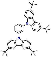 mCP-t-Bu 1,3-Bis(3,6-di-tert-butyl-9H-carbazol-9-yl)benzene