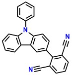 4-CzDCN in 2-(9-Phenyl-9H-carbazol-3-yl)isophthalonitrile
