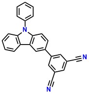 4-CzDCN out 5-(9-Phenyl-9H-carbazol-3-yl)isophthalonitrile