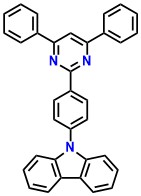 Cz-Ph-DRZ 9-(4-(4,6-Diphenylpyrimidin-2-yl)phenyl)-9H-carbazole