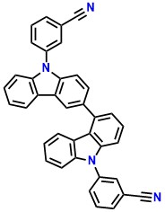 3CN34BCz 3,3'-(9H,9'H-3,4'-Bicarbazole-9,9'-diyl)dibenzonitrile