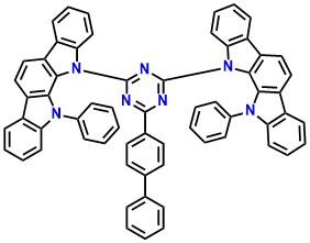 PIC-TRZ 12,12'-(6-([1,1'-biphenyl]-4-yl)-1,3,5-triazine-2,4-diyl)bis(11-phenyl-11,12-dihydroindolo[2,3-a]carbazole)