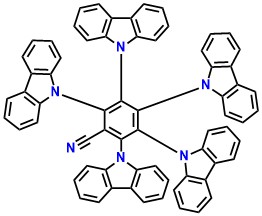 5CzBN 2,3,4,5,6-Penta(9H-carbazol-9-yl)benzonitrile