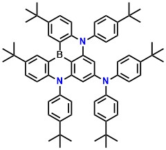 3tPAB 2,12-Di-tert-butyl-N,N,5,9-tetrakis(4-(tert-butyl)phenyl)-5,9-dihydro-5,9-diaza-13b-boranaphtho[3,2,1-de]anthracen-7-amine
