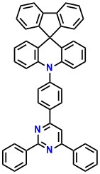 SpiroAC-DPP 10-(4-(2,6-Diphenylpyrimidin-4-yl)phenyl)-10H-spiro[acridine-9,9'-fluorene]
