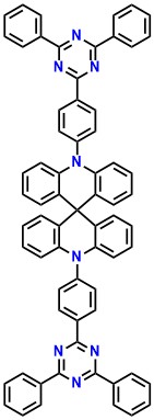 TZ-SBA 10,10'-Bis[4-(4,6-diphenyl-1,3,5-triazin-2-yl)phenyl]-9,9'-spirobi(acridine)