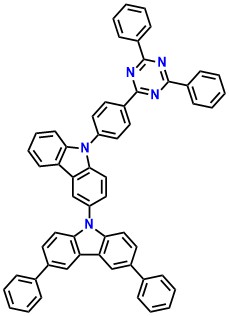 DPCC-TPTA 9-(4-(4,6-Diphenyl-1,3,5-triazin-2-yl)phenyl)-3',6'- diphenyl-9H -3,9'-bicarbazole