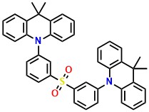m-ACSO2 10,10'-(sulfonylbis(3,1-phenylene))bis(9,9-dimethyl-9,10-dihydroacridine)