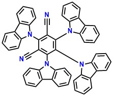 4CzIPN 2,4,5,6-tetra(9H-carbazol-9-yl)isophthalonitrile