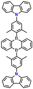 CzDBA 5,10-Bis(4-(9H-carbazol-9-yl)-2,6-dimethylphenyl)-5,10-dihydroboranthrene