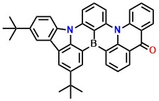 TCZBAO 10,13-di-tert-butyl-5H-15b,18b-diaza-8b-borabenzo[j]fluoreno[1,9-ab]perylen-5-one