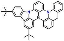 TCZBAC 10,13-di-tert-butyl-5H-15b,18b-diaza-8b-borabenzo[j]fluoreno[1,9-ab]perylene
