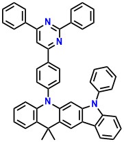 23AcCz-PM 5-(4-(2,6-Diphenylpyrimidin-4-yl)phenyl)-13,13-dimethyl-7-phenyl-7,13-dihydro-5H-indolo[3,2-b]acridine