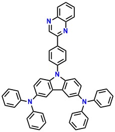 DACQ N3,N3,N6,N6-tetraphenyl-9-[4-(quinoxalin-2-yl)phenyl]-9H-carbazole-3,6-diamine