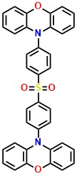PXZ-DPS 10,10'-(Sulfonylbis(4,1-phenylene))bis(10H-phenoxazine)