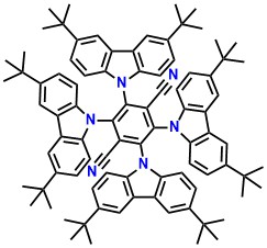 4CzTPNBu 2,3,5,6-Tetrakis(3,6-di-tert-butyl-9H-carbazol-9-yl)terephthalonitrile