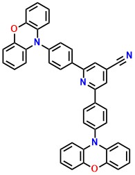 26PXZINN 2,6-Bis(4-(10H-phenoxazin-10-yl)phenyl)isonicotinonitrile