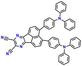 APDC-DTPA 3,4-Bis(4-(diphenylamino)phenyl) acenaphtho[1,2-b]pyrazine-8,9-dicarbonitrile