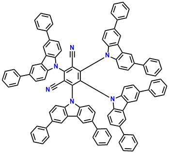 4CzIPN-Ph 2,4,5,6-Tetrakis(3,6-diphenylcarbazol-9-yl)-1,3-dicyanobenzene