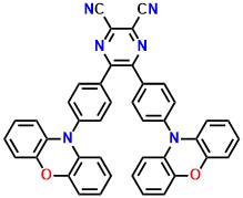 Px-CNP 5,6-bis(4-(10H-phenoxazin-10-yl)phenyl)pyrazine-2,3-dicarbonitrile