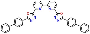BP-OXD-Bpy 6,6'-bis(5-([1,1'-biphenyl]-4-yl)-1,3,4-oxadiazol-2-yl)-2,2'-bipyridine