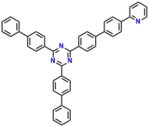 PyBPTz 2,4-di(biphenyl-4-yl)-6-(4'-(pyridin-2-yl)biphenyl-4-yl)-1,3,5-triazine