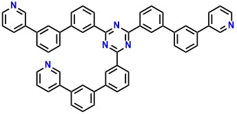 TmPPPyTz 2,4,6-tris(3'-(pyridin-3-yl)biphenyl-3-yl)-1,3,5-triazine