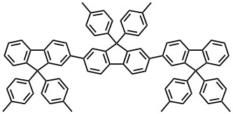TDAF 2,7-bis[9,9-di(4-methylphenyl)-fluoren-2-yl]-9,9-di(4-methylphenyl)fluorene