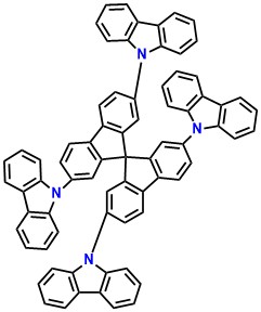 Spiro-CBP 2,2',7,7'-tetrakis(carbazol-9-yl)-9,9-spirobifluorene