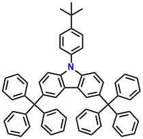 CzC 9-(4-tert-butylphenyl)-3,6-ditrityl-9H-carbazole